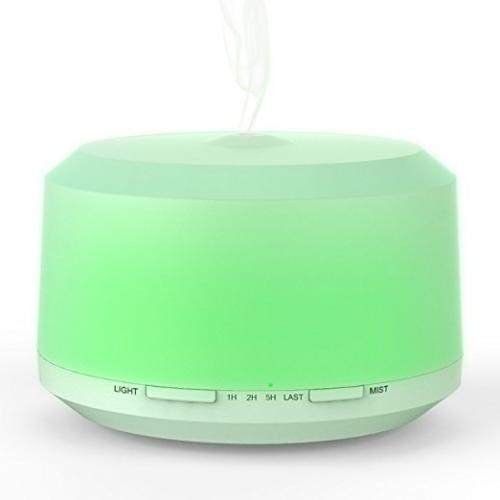 Ultrasonic Aromatherapy Essential Oil Diffuser, 450 ml Cool Mist Aroma Humidifier with changing 8 Color LED Lights, Auto Shut-off and Adjustable Mist mode for Home Office Bedroom Room by Neloodony